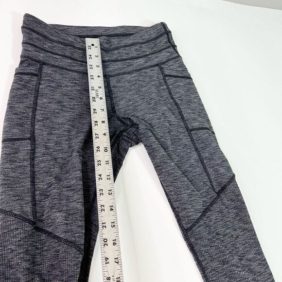 Athleta Excursion Tight Leggings Womens Small Gray Pull-On Activewear Pants - Picture 3 of 9